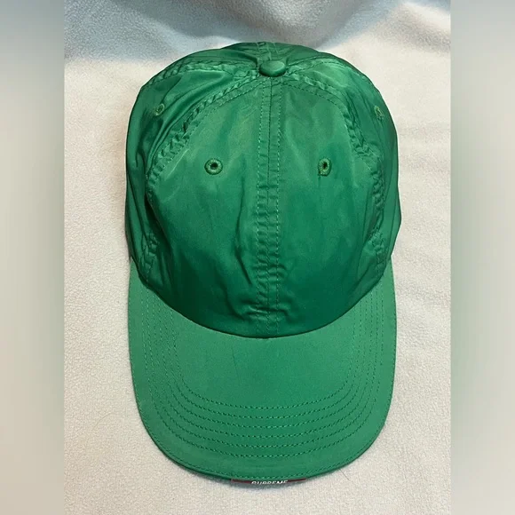 Supreme Nylon Visor Label 6-Panel Adjustable Hat - Green - One Size 💚♥️ - Picture 2 of 7